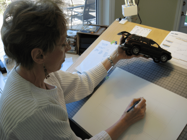Taken in Lynn's Corbeil, Ontario studio, 2011.