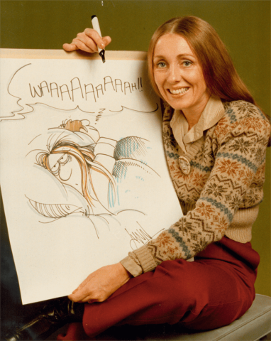Publicity photo taken by the Hamilton Spectator for a newspaper article in 1982.