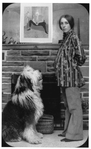 Lynn and Farley in Dundas, Ontario. Lynn is expecting baby Aaron. 1973.